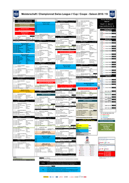 Meisterschaft / Championnat Swiss League // Cup / Coupe - Saison 2018 / 19