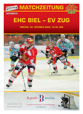 EHC BIEL – EV Zug