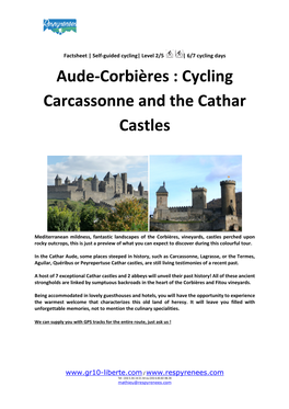 Aude-Corbières : Cycling Carcassonne and the Cathar Castles