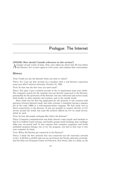 Prologue: the Internet