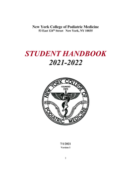 Student Handbook