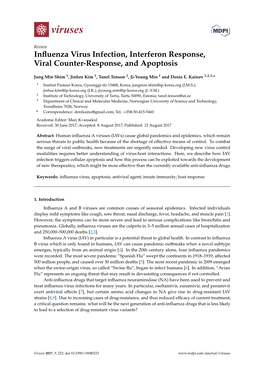 Influenza Virus Infection, Interferon Response, Viral Counter-Response