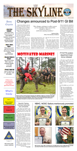 Motivated Marines Department Head ]Missoula Children’S Bonus Released Theatre the Fiscal Year (FY) 2018 Full July 23-27 at the Time Support (FTS) Aviation De- SAC
