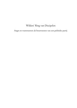 Wilders' Ring Van Discipelen