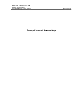 Survey Plan and Access Map