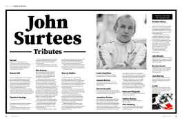 John Surtees Tributes