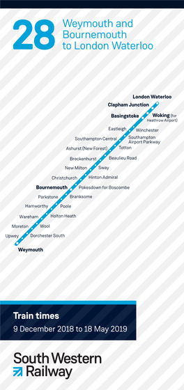 28Weymouth and Bournemouth to London Waterloo