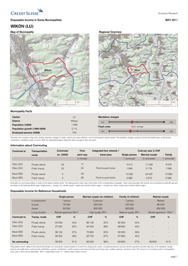WIKON (LU) Map of Municipality Regional Overview