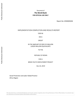 World Bank Document