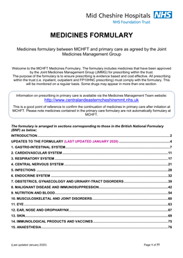 Medicines Formulary