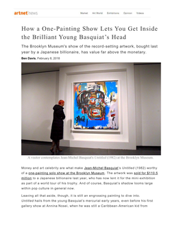 How a One-Painting Show Lets You Get Inside the Brilliant Young Basquiat’S Head