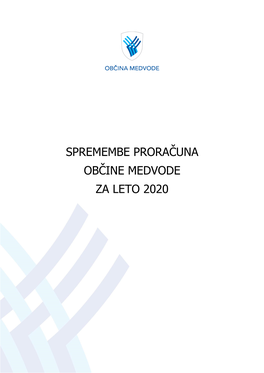 Spremembe Proračuna Občine Medvode Za Leto 2020