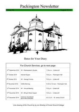 Packington Newsletter Issue 55 August 2014