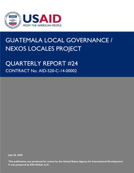 Guatemala Local Governance / Nexos Locales Project