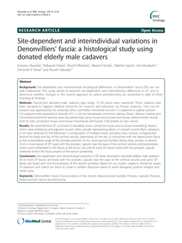 Site-Dependent and Interindividual Variations In