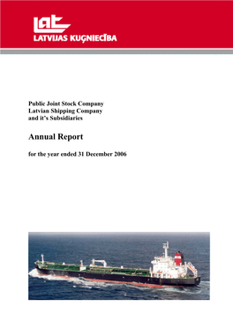 Annual Report for 2006