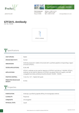 GTF2A1L Antibody Cat