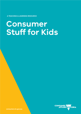 Consumer Stuff for Kids Resource