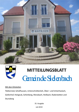 Mitteilungsblatt Sielenbach, Ausgabe 35