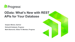 Odata: What’S New with REST Apis for Your Database