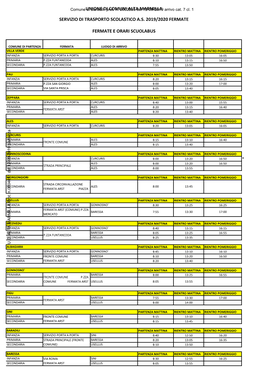 Unione Di Comuni Alta Marmilla Fermate E Orari