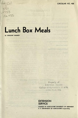 Lunch Box Meals by JOELLENE VANNOY