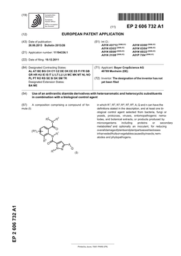 Use of an Anthranilic Diamide Derivatives with Heteroaromatic and Heterocyclic Substituents in Combination with a Biological Control Agent