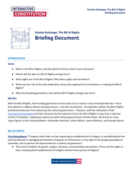 Briefing Document