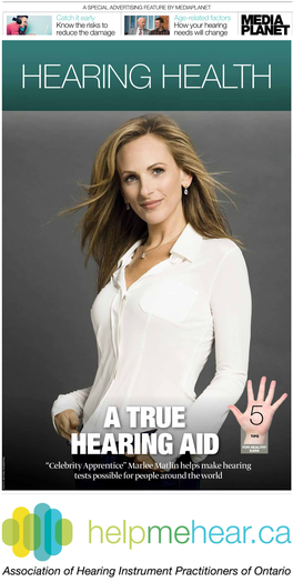 Marlee Matlin Helps Make Hearing Tests Possible for People Around The