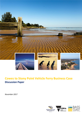 Cowes to Stony Point Vehicle Ferry Business Case Discussion Paper