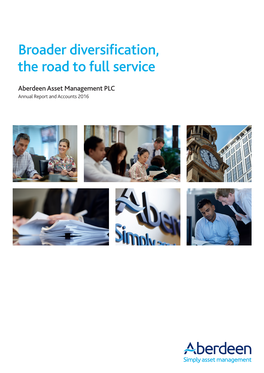 Aberdeen Asset Management 2016 Annual Report