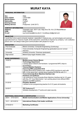 Curriculum Vitae