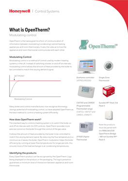 What Is Opentherm? Modulating Control