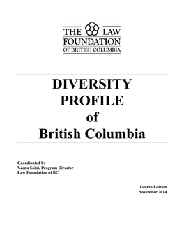 Diversity Profile of British Columbia, Third Edition