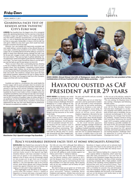 Hayatou Ousted As CAF President After 29 Years
