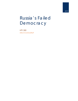 Russia's Failed Democracy