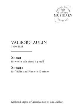 VALBORG AULIN Sonat Sonata
