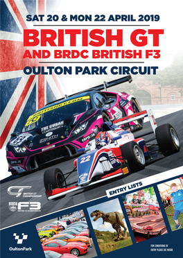 British Gt and Brdc British F3 Oulton Park Circuit
