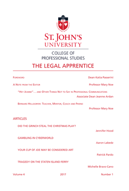 The Legal Apprentice