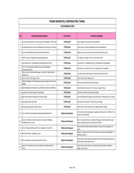 Contenment Zone Thane Dist.Xlsx