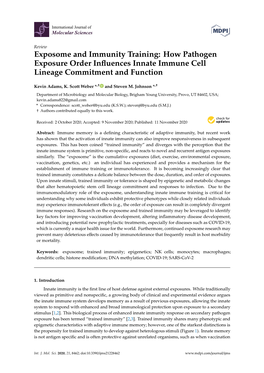 How Pathogen Exposure Order Influences Innate Immune