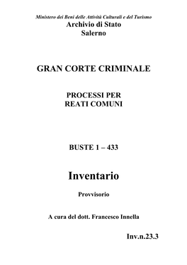 Gran Corte Criminale