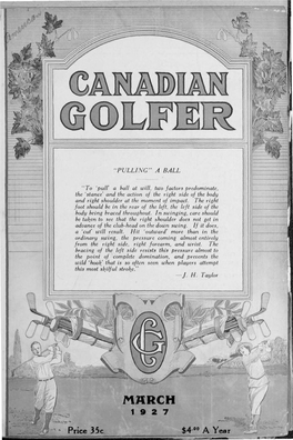 Canadian Golfer, March, 1927