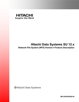 Hitachi Data Systems SU 12.X Network File System (NFS) Version 4 Feature Description