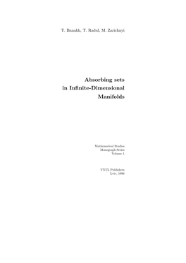 Absorbing Sets in Infinite-Dimensional Manifolds