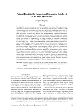 Natural Limits to the Expansion of Subtropical Rainforest at Mt Nebo, Queensland