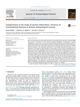 Complications in the Study of Ancient Tuberculosis: Presence of Environmental Bacteria in Human Archaeological Remains