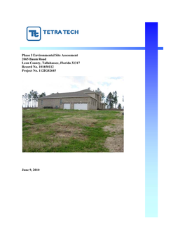Phase I Environmental Site Assessment 2065 Baum Road Leon County, Tallahassee, Florida 32317 Record No