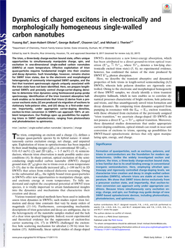 Dynamics of Charged Excitons in Electronically and Morphologically Homogeneous Single-Walled Carbon Nanotubes