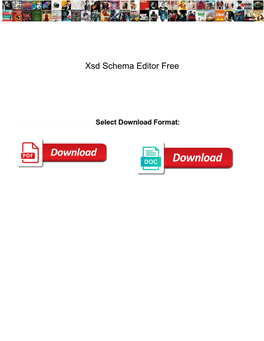 Xsd Schema Editor Free